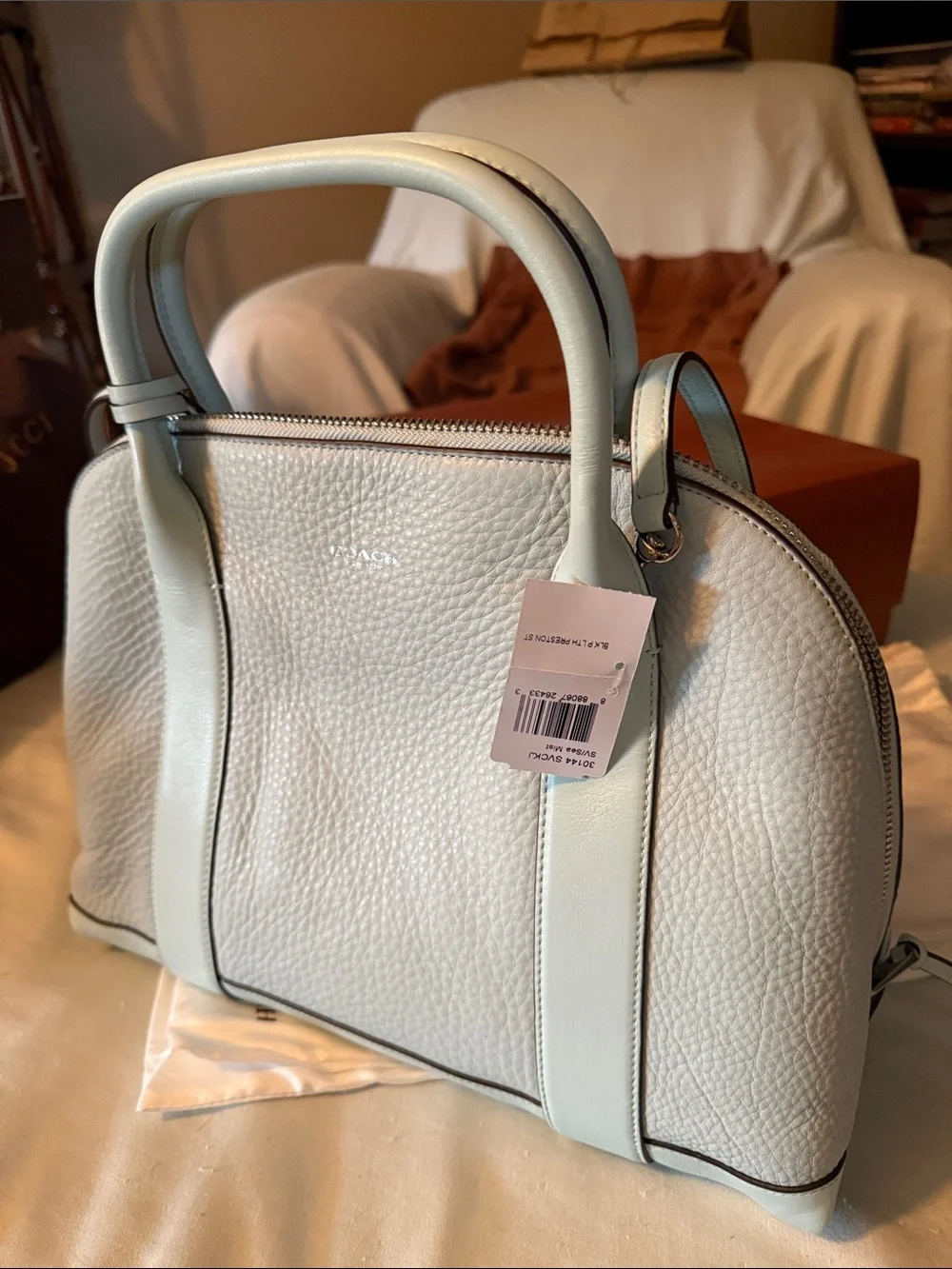 Coach pebbled leather